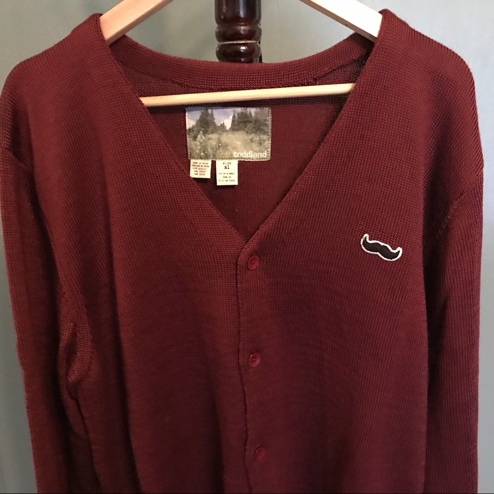 Men’s Red Toddland Cardigan